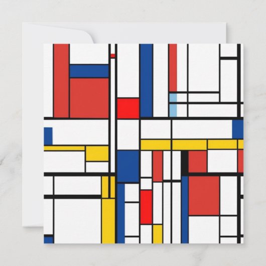 Invitation Piet Mondrian (Dos)
