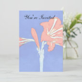 Invitation Piet Mondrian - Amaryllis Peinture aux Fleurs (Debout devant)