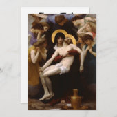 Invitation pieta Jésus Christ et Vierge Marie (Devant / Derrière)