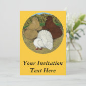 Invitation Pigeon Combo (Debout devant)