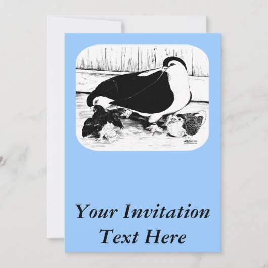 Invitation Pigeons de Lahore 1980 (Devant)