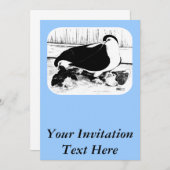 Invitation Pigeons de Lahore 1980 (Devant / Derrière)