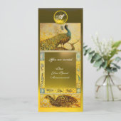 Invitation PIGEONS DE MARIAGE AMOUR MONOGRAMME ,topaze jaune  (Debout devant)