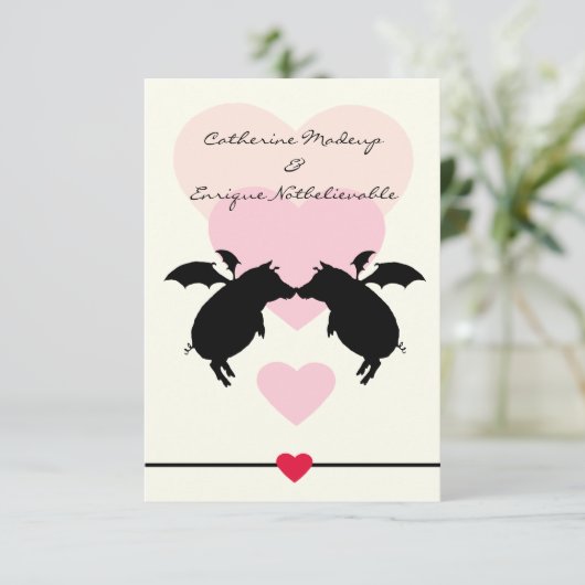 Invitation Piges volantes (Debout devant)