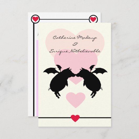 Invitation Piges volantes (Devant / Derrière)