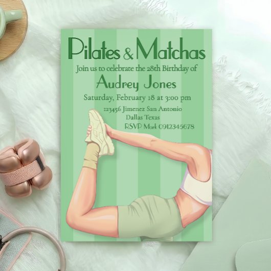 Invitation Pilates et Matchas