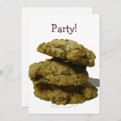 Invitation Pile de biscuits Amateurs de biscuits (Devant / Derrière)