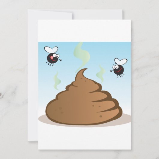 Invitation Pile Puant De Poop (Devant)