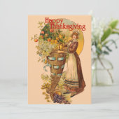 Invitation Pilgrim Girl avec style victorien (Debout devant)