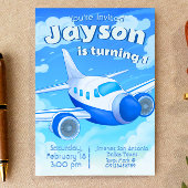 Invitation Pilote - Avion Boy Anniversaire