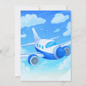 Invitation Pilote - Avion Boy Anniversaire (Dos)