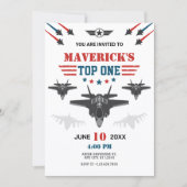 Invitation Pilote de chasseur de la Force aérienne Top one (Devant)