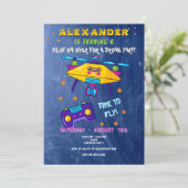 Invitation Pilote de drone RC Racing Cute Kawaii Anniversaire (Debout devant)