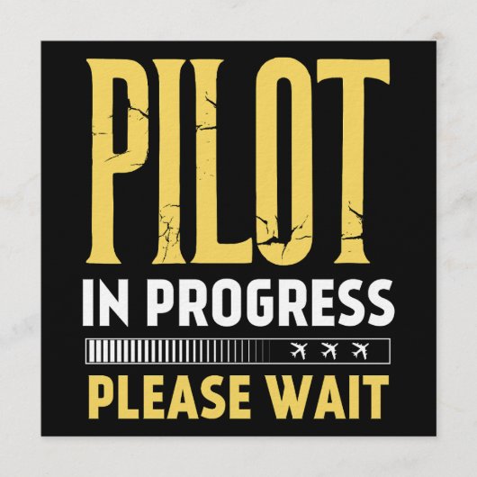 Invitation Pilote en cours de formation – Conception d'aviati (Devant)