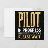 Invitation Pilote en cours de formation – Conception d'aviati (Devant / Derrière)