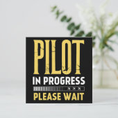 Invitation Pilote en cours de formation – Conception d'aviati (Debout devant)