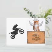 Invitation Pilote Motocross - Choisir la couleur arrière - pl (Debout devant)