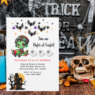 Invitation Pilote Zombie Fantaisiste Avion Fantômes & Chauves
