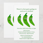 Invitation Piment Vert (Devant / Derrière)