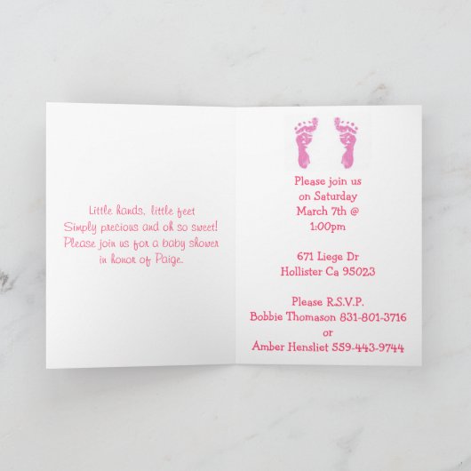 Invitation PimentFavBébé (Intérieur)