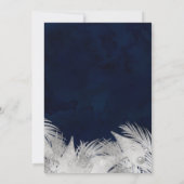 Invitation Pin de Noël mistletoe argenté pont sur les halls (Dos)