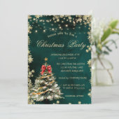 Invitation Pin de Noël, Stars Green Christmas Company (Debout devant)