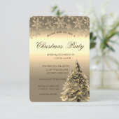 Invitation Pin d'or, Pneus de neige de points Fête de Noël (Debout devant)