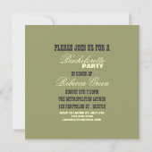 Invitation pin fille bachelorette fête lingerie douche (Dos)