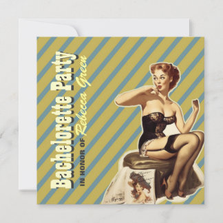 Invitation pin fille bachelorette fête lingerie douche