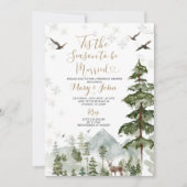 Invitation Pin forestier C'est la saison du mariage (Devant)