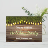 Invitation Pin rustique et Barque de Noël (Debout devant)