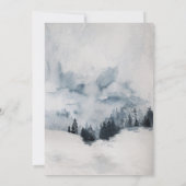 Invitation Pin rustique et épicéa Mariage de Wonderland Winte (Dos)