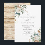 Invitation Pin rustique naturel vert et Mariage de baies roug<br><div class="desc">Naturellement Rustique Pine Greenery & Red Berries Wedding Invite Cette aquarelle faire-part de mariage rustique dispose de verdure d'hiver avec baies blanches et faux or. Il est parfait pour montagne, rustique, hiver, jardin, grange, printemps, mariage de vacances avec une touche d'élégance. Vous pouvez modifier/personnaliser tout le Modèle. En coque, vous...</div>