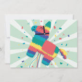 Invitation Piñata Anniversaire Fête Fête Fille Garçon Mexicai (Dos)