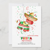 Invitation Piñata avec sombrero (Devant)