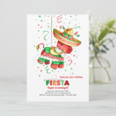 Invitation Piñata Avec Sombrero (Debout devant)