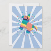 Invitation Piñata fête d'anniversaire Blue Fiesta Enfants Mex (Dos)