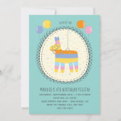Invitation Piñata Mexicaine Fête d'anniversaire (Devant)