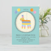 Invitation Piñata Mexicaine Fête d'anniversaire (Debout devant)