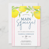 Invitation Pinc Méditerranéen Réjouissances de Mariage de la (Devant)