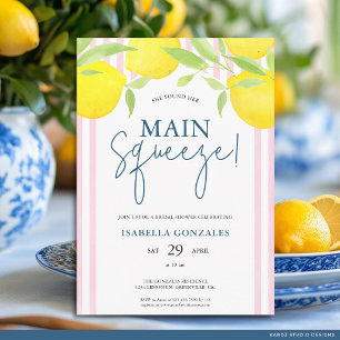 Invitation Pinc Méditerranéen Réjouissances de Mariage de la
