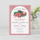 Invitation Pince-moi ! Fruits de mer Crawfish Boil Funny Grad (Debout devant)