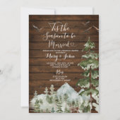 Invitation Pinceau rustique C'est la saison pour se marier (Devant)