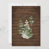 Invitation Pinceau rustique C'est la saison pour se marier (Dos)