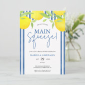 Invitation Pincée méditerranéenne de citron pour la douche de (Debout devant)
