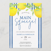 Invitation Pincée méditerranéenne de citron pour la douche de (Devant)