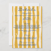 Invitation Pinces Italiennes Écrites À La Main Tout En Un Mar (Dos)