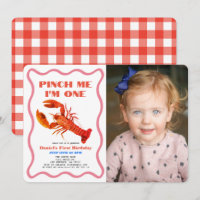 Pinch Me Retro Crawfish Photo 1er anniversaire