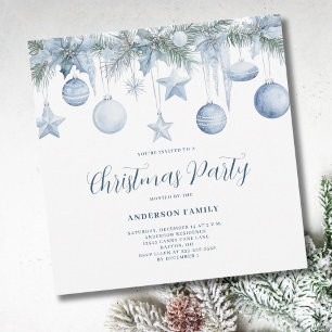 Invitation Pine bleue Noël