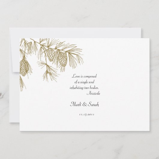 Invitation Pine Boughs 2 (Devant)